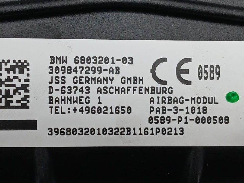 Recambio de airbag delantero derecho para mini mini (f55) cooper referencia OEM IAM 680320103  