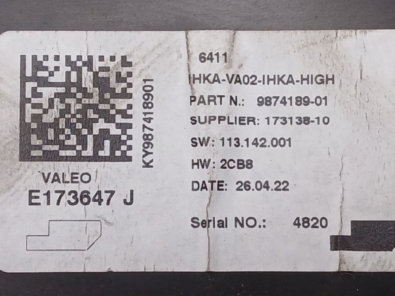 Recambio de modulo electronico para mini mini (f55) cooper referencia OEM IAM 987418901 E173647J 