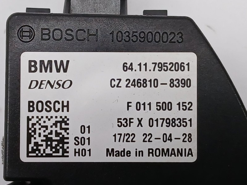 Recambio de resistencia calefaccion para mini mini (f55) cooper referencia OEM IAM 64117952061 CZ2468108390 F011500152
