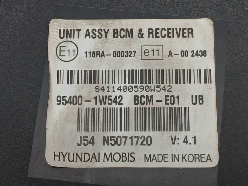Recambio de modulo electronico para kia rio iii (ub) 1.25 cvvt referencia OEM IAM 954001W542  