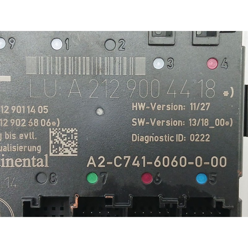 Recambio de modulo electronico para mercedes-benz clase e (w212) e 220 cdi / bluetec (212.001, 212.002) referencia OEM IAM A2129