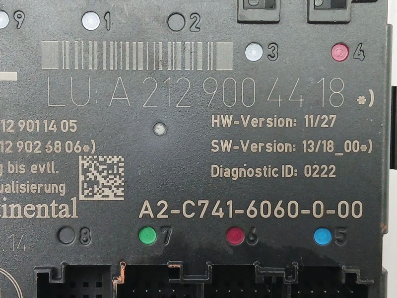 Recambio de modulo electronico para mercedes-benz clase e (w212) e 220 cdi / bluetec (212.001, 212.002) referencia OEM IAM A2129