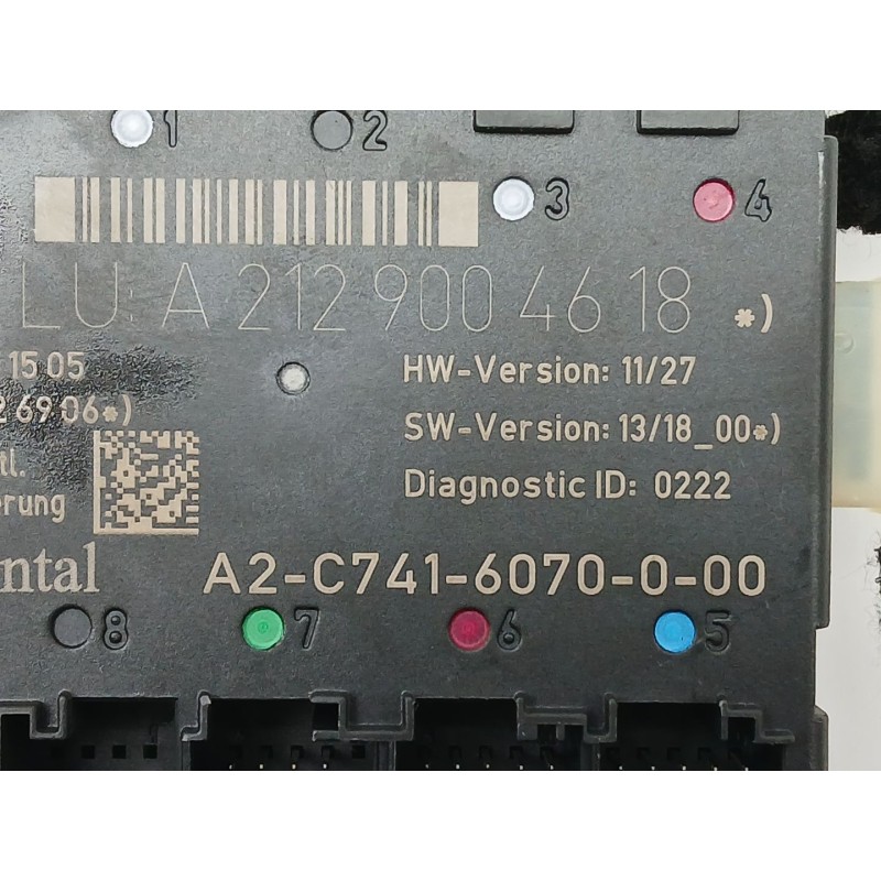 Recambio de modulo electronico para mercedes-benz clase e (w212) e 220 cdi / bluetec (212.001, 212.002) referencia OEM IAM A2129