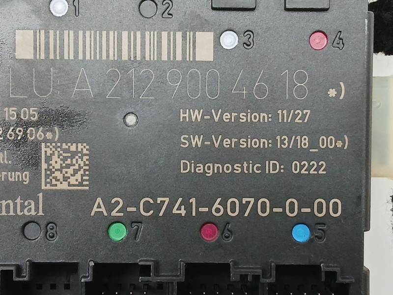 Recambio de modulo electronico para mercedes-benz clase e (w212) e 220 cdi / bluetec (212.001, 212.002) referencia OEM IAM A2129