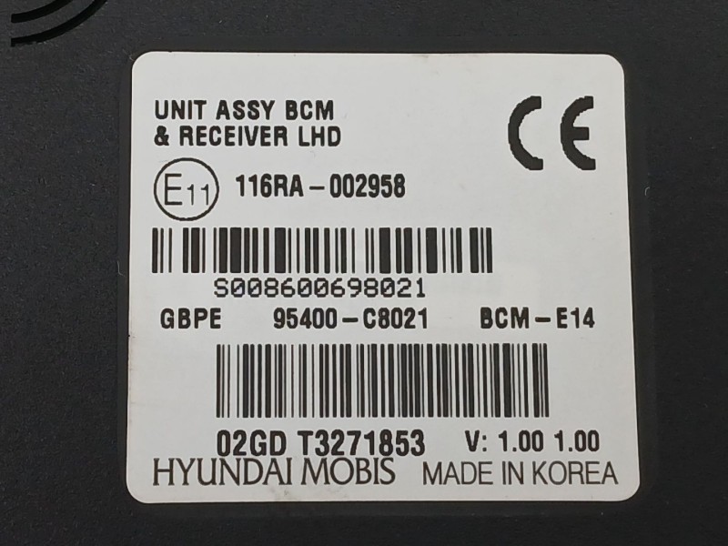 Recambio de modulo electronico para hyundai i20 i (pb, pbt) 1.2 referencia OEM IAM 95400C8021  