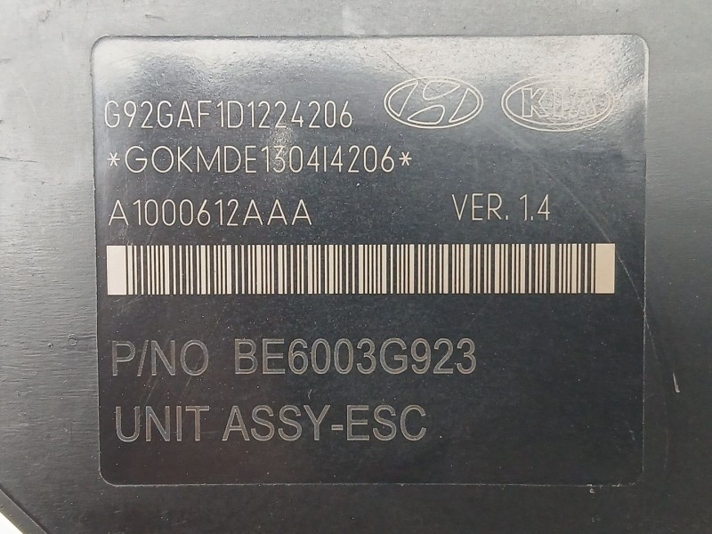 Recambio de abs para kia rio iii (ub) 1.25 cvvt referencia OEM IAM 589201W505 BE6003G923 