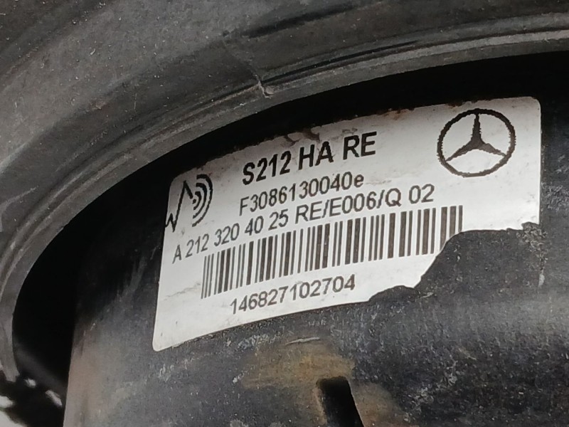 Recambio de amortiguador trasero derecho para mercedes-benz clase e (w212) e 220 cdi / bluetec (212.001, 212.002) referencia OEM