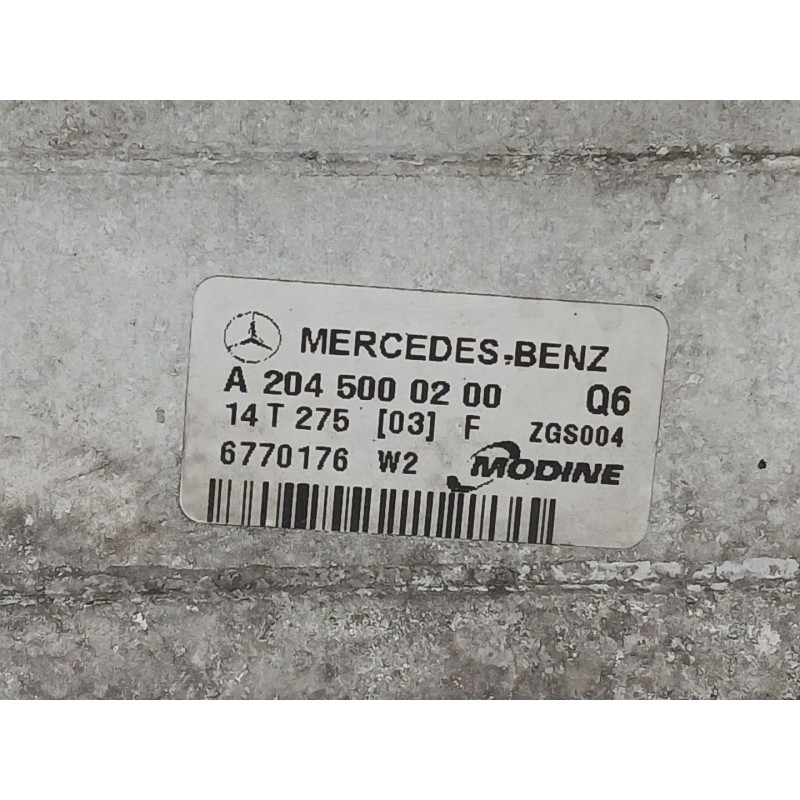 Recambio de intercooler para mercedes-benz clase e (w212) e 220 cdi / bluetec (212.001, 212.002) referencia OEM IAM A2045000200 