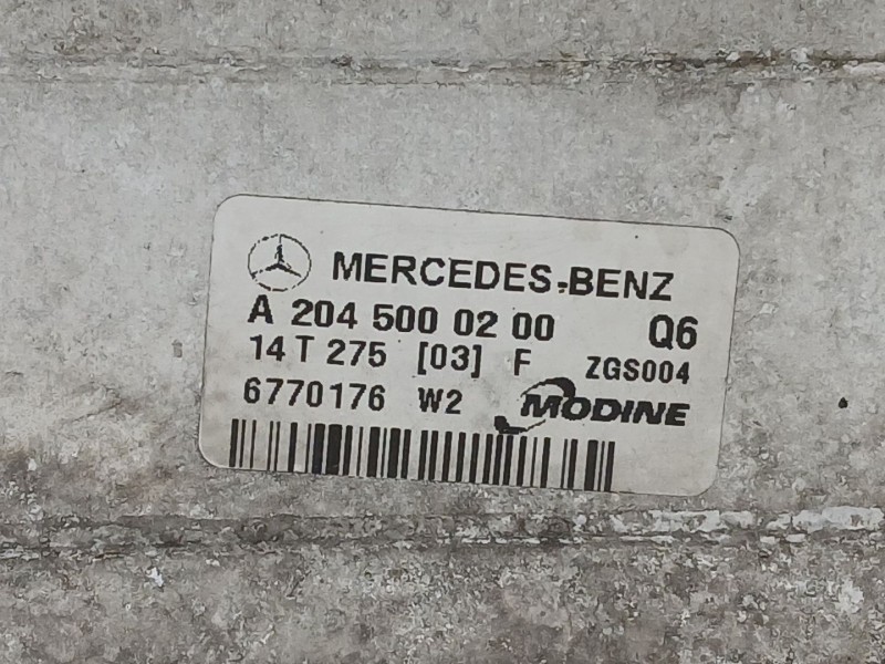 Recambio de intercooler para mercedes-benz clase e (w212) e 220 cdi / bluetec (212.001, 212.002) referencia OEM IAM A2045000200 