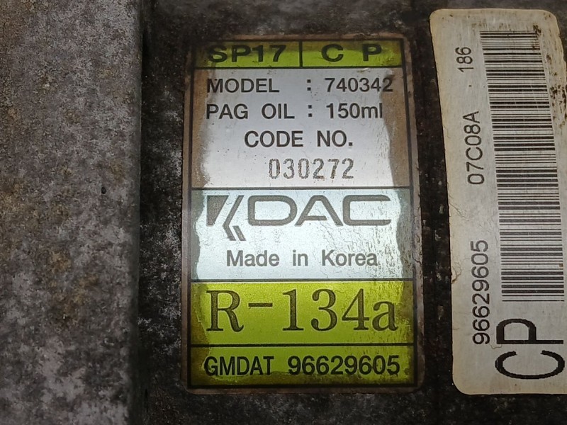 Recambio de compresor aire acondicionado para opel antara a (l07) 2.0 cdti referencia OEM IAM 96629605  