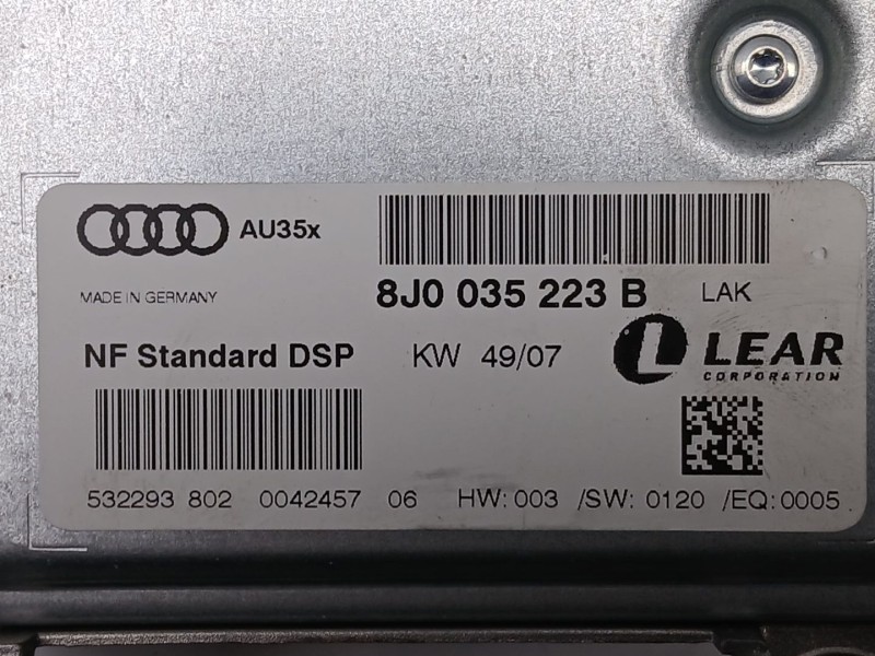 Recambio de modulo electronico para audi tt (8j3) 2.0 tfsi referencia OEM IAM 8J0035223B  
