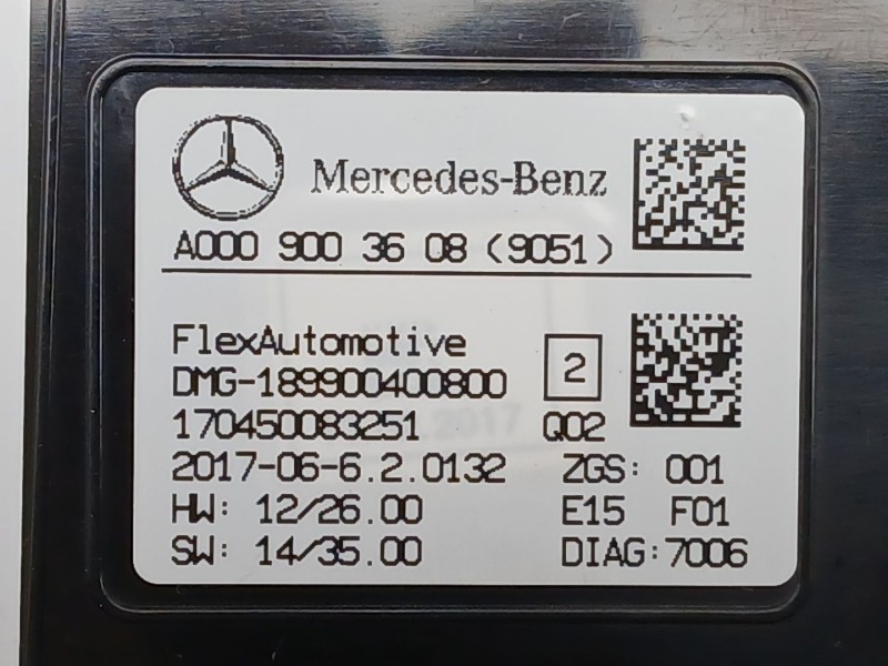 Recambio de luz interior para mercedes-benz clase a (w176) a 200 cdi / d (176.008) referencia OEM IAM A0009003608  