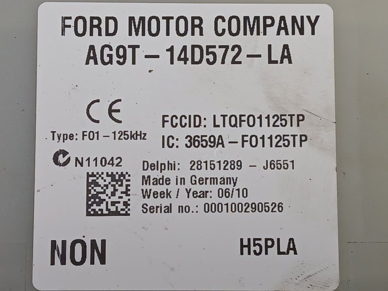 Recambio de caja reles / fusibles para land rover freelander 2 (l359) 2.2 td4 4x4 referencia OEM IAM AG9T14D572LA 28151289J6551 
