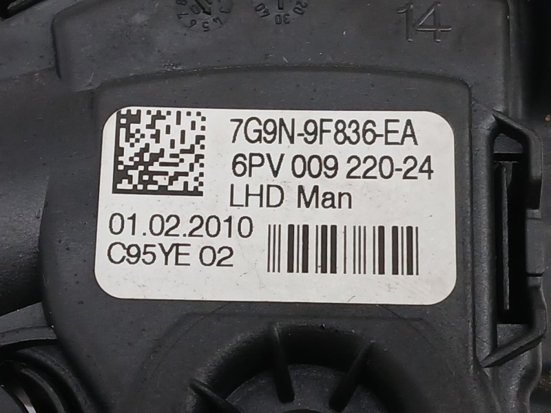 Recambio de potenciometro pedal para land rover freelander 2 (l359) 2.2 td4 4x4 referencia OEM IAM 7G9N9F836EA 6PV00922024 