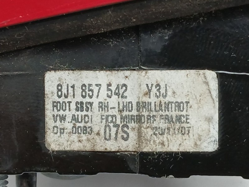 Recambio de retrovisor derecho para audi tt (8j3) 2.0 tfsi referencia OEM IAM 8J1857542  