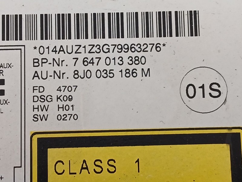Recambio de sistema audio / cd para audi tt (8j3) 2.0 tfsi referencia OEM IAM 8J0035186M  