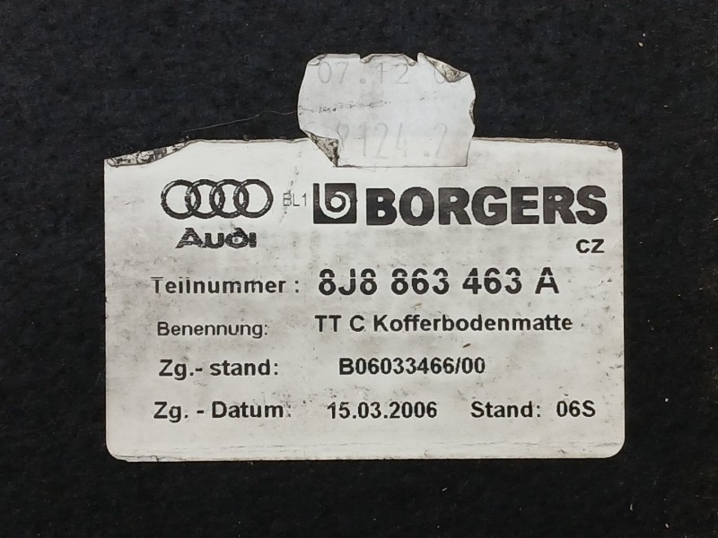 Recambio de bandeja trasera para audi tt (8j3) 2.0 tfsi referencia OEM IAM 8J8863463A  