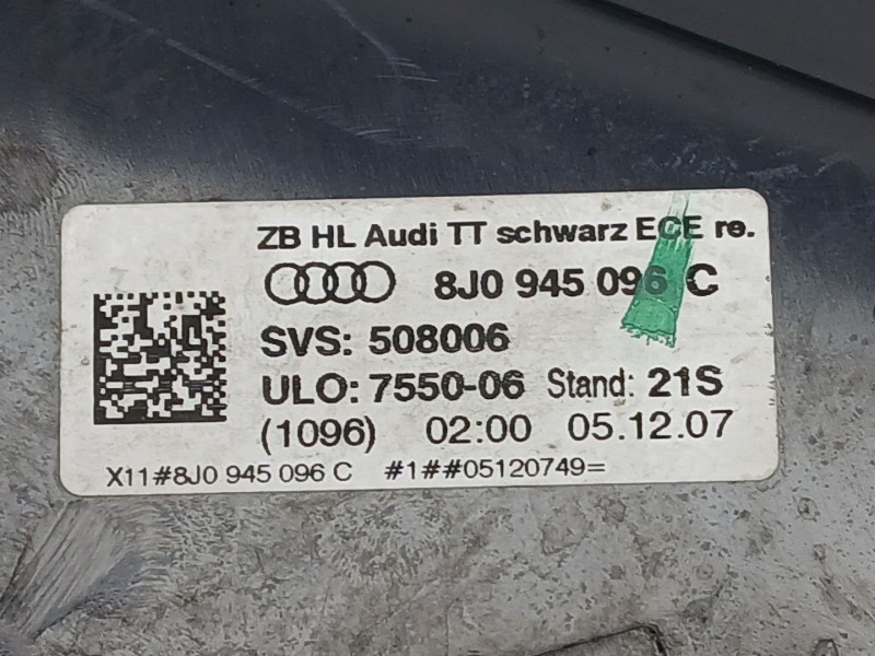 Recambio de piloto trasero derecho para audi tt (8j3) 2.0 tfsi referencia OEM IAM 8J0945096C  
