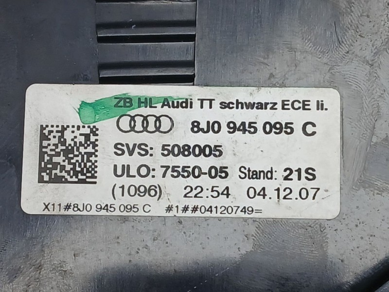 Recambio de piloto trasero izquierdo para audi tt (8j3) 2.0 tfsi referencia OEM IAM 8J0945095C  