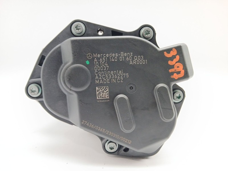 Recambio de valvula egr para mercedes-benz clase c (w204) berlina c 200 cdi blueefficiency (204.001) referencia OEM IAM A6511400