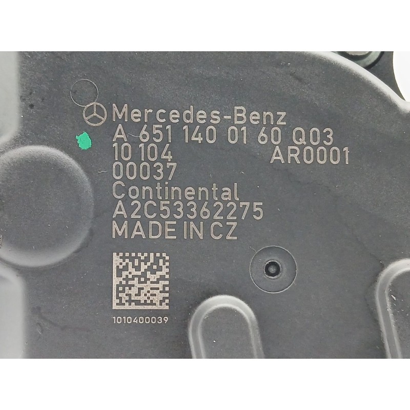 Recambio de valvula egr para mercedes-benz clase c (w204) berlina c 200 cdi blueefficiency (204.001) referencia OEM IAM A6511400