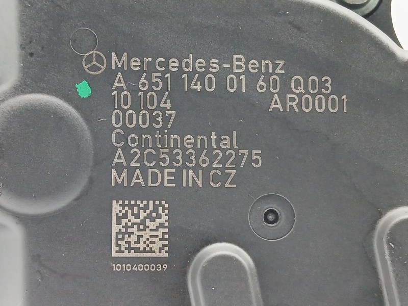 Recambio de valvula egr para mercedes-benz clase c (w204) berlina c 200 cdi blueefficiency (204.001) referencia OEM IAM A6511400