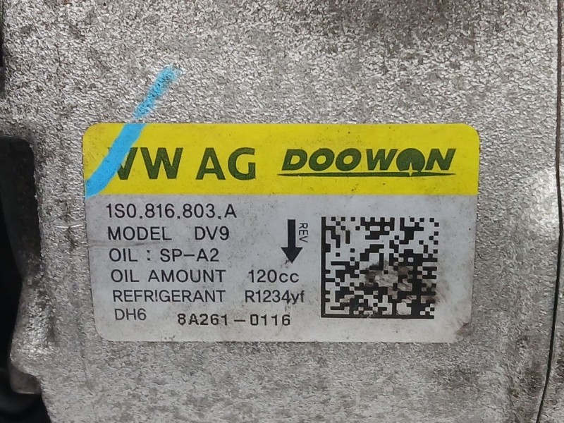 Recambio de compresor aire acondicionado para seat mii (kf1, ke1) 1.0 referencia OEM IAM 1S0816803A  