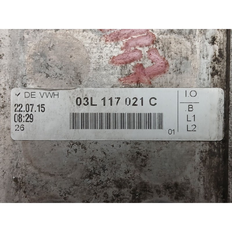 Recambio de enfriador aceite motor para seat ibiza iv (6j5, 6p1) 1.4 tdi referencia OEM IAM 03L117021C  