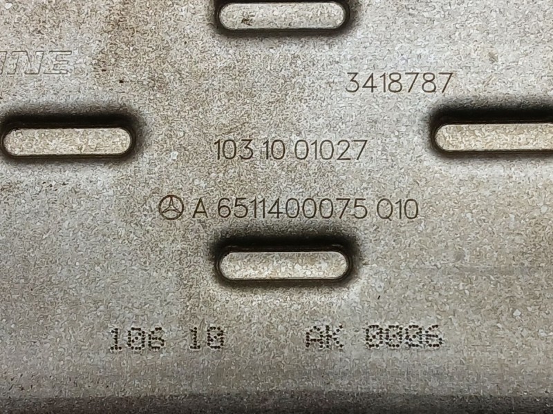 Recambio de enfriador egr para mercedes-benz clase c (w204) berlina c 200 cdi blueefficiency (204.001) referencia OEM IAM A65114