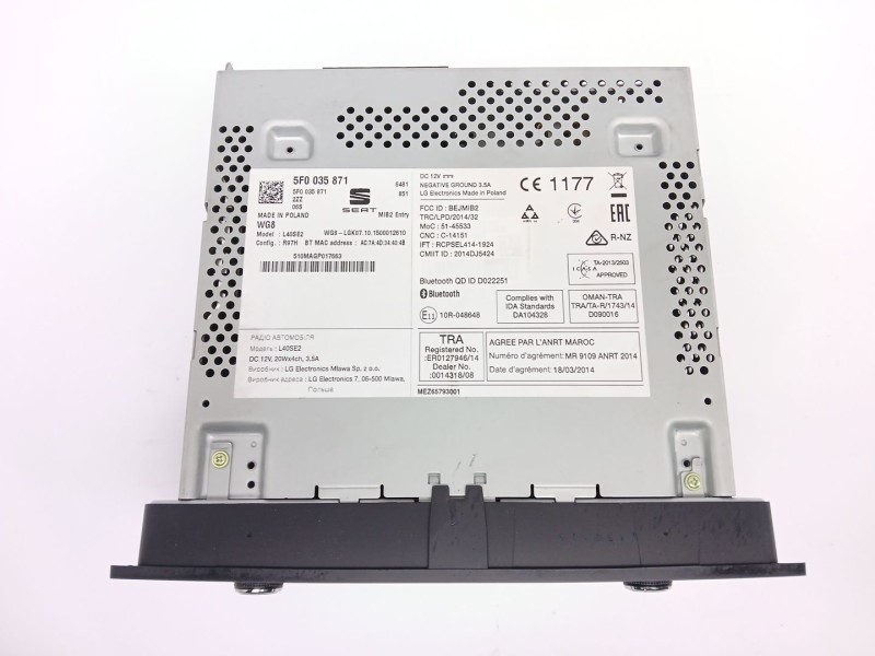 Recambio de sistema audio / cd para seat ibiza iv (6j5, 6p1) 1.4 tdi referencia OEM IAM 5F0035871  