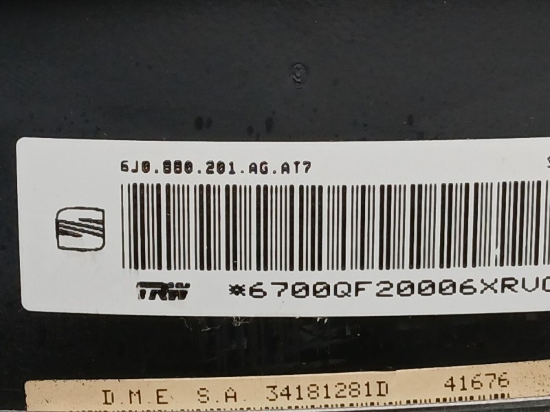 Recambio de kit airbag para seat mii (kf1, ke1) 1.0 referencia OEM IAM 1S1857034 1S0880204C 6J0880201AG