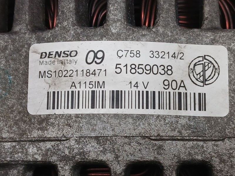 Recambio de alternador para fiat panda (312_, 319_) 1.2 (312pxa1a) referencia OEM IAM 51859038 MS1022118471 