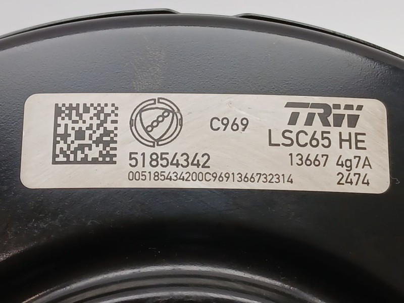 Recambio de servofreno para fiat panda (312_, 319_) 1.2 (312pxa1a) referencia OEM IAM 51854342 LSC65HE 