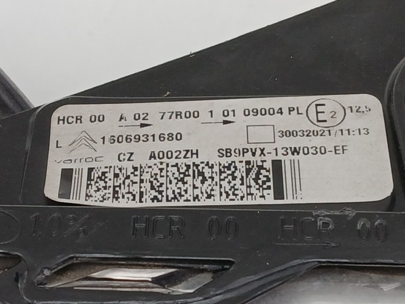 Recambio de faro izquierdo para ds ds 3 (sa_) 1.6 bluehdi 75 referencia OEM IAM 1606931680  