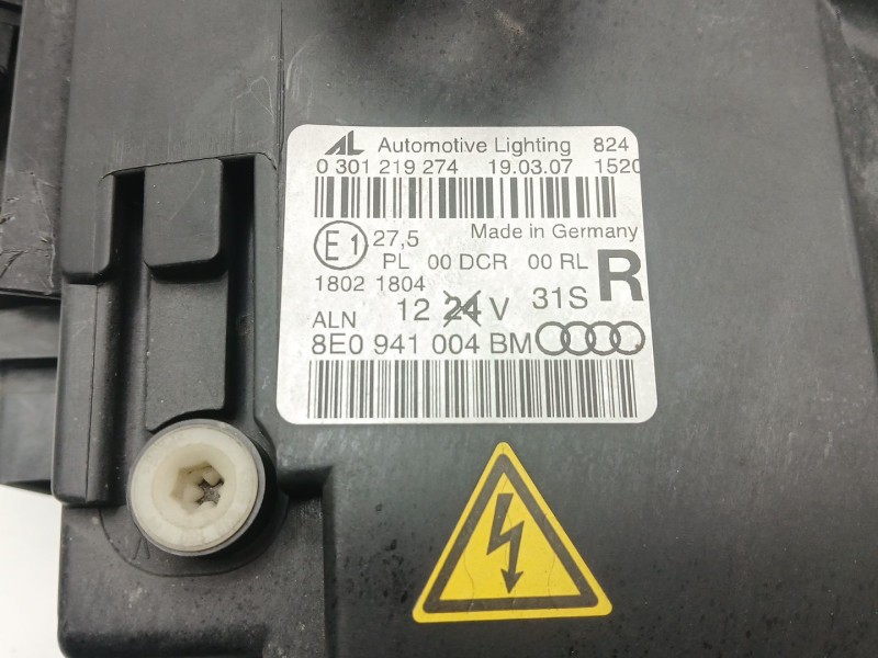 Recambio de faro derecho para audi a4 b7 (8ec) 2.0 tdi referencia OEM IAM 8E0941004BM  
