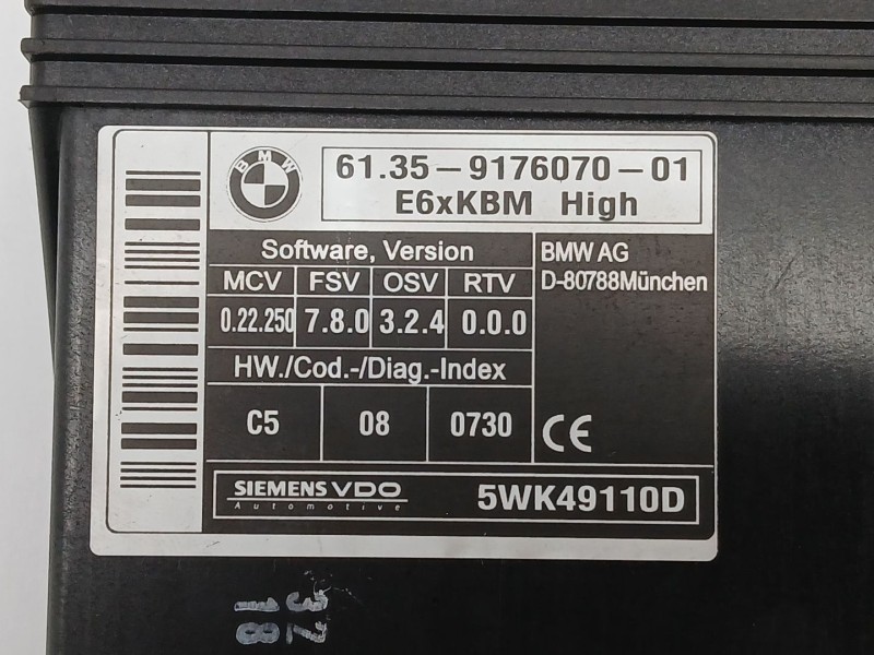 Recambio de modulo electronico para bmw 5 touring (e61) 523 i referencia OEM IAM 6135917607001 917607001 