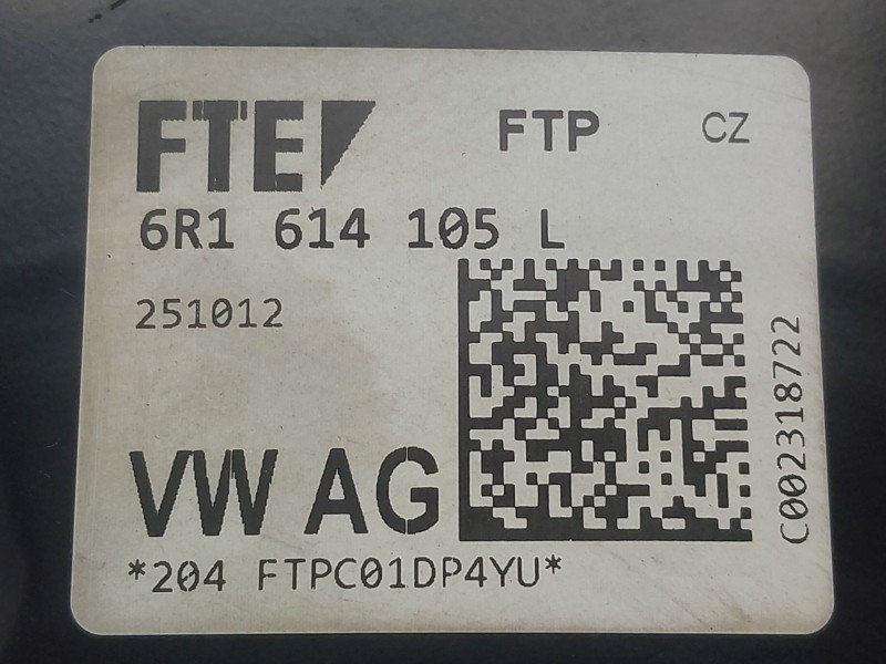 Recambio de servofreno para volkswagen polo v (6r1, 6c1) 1.2 tsi referencia OEM IAM 6R1614105L 251012 