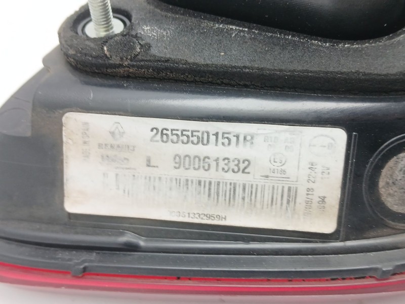 Recambio de piloto trasero izquierdo interior para renault kadjar (ha_, hl_) 1.6 dci 130 referencia OEM IAM 265550151R 90061332 