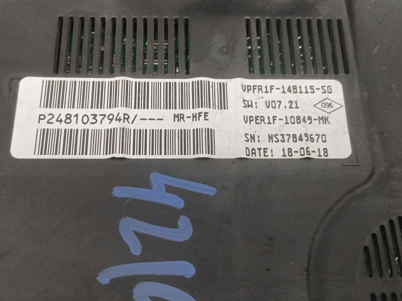 Recambio de cuadro instrumentos para renault kadjar (ha_, hl_) 1.6 dci 130 referencia OEM IAM 248103794R  