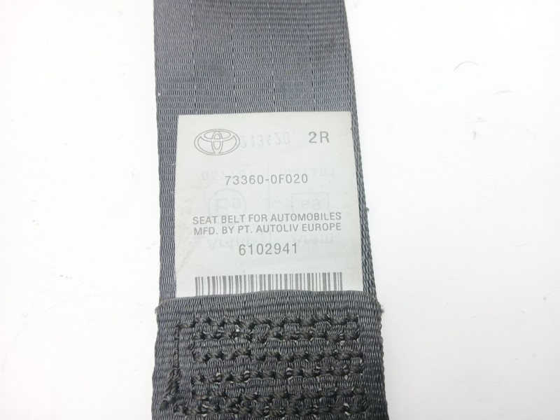 Recambio de cinturon seguridad trasero derecho para toyota verso (_r2_) 1.6 (zgr20_) referencia OEM IAM 733600F020  