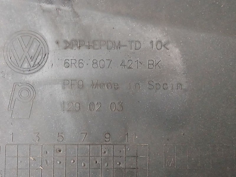 Recambio de paragolpes trasero para volkswagen polo v (6r1, 6c1) 1.2 tsi referencia OEM IAM 6R6807421BK  