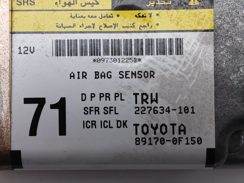 Recambio de kit airbag para toyota verso (_r2_) 1.6 (zgr20_) referencia OEM IAM 553130F010 739700F030 891700F150