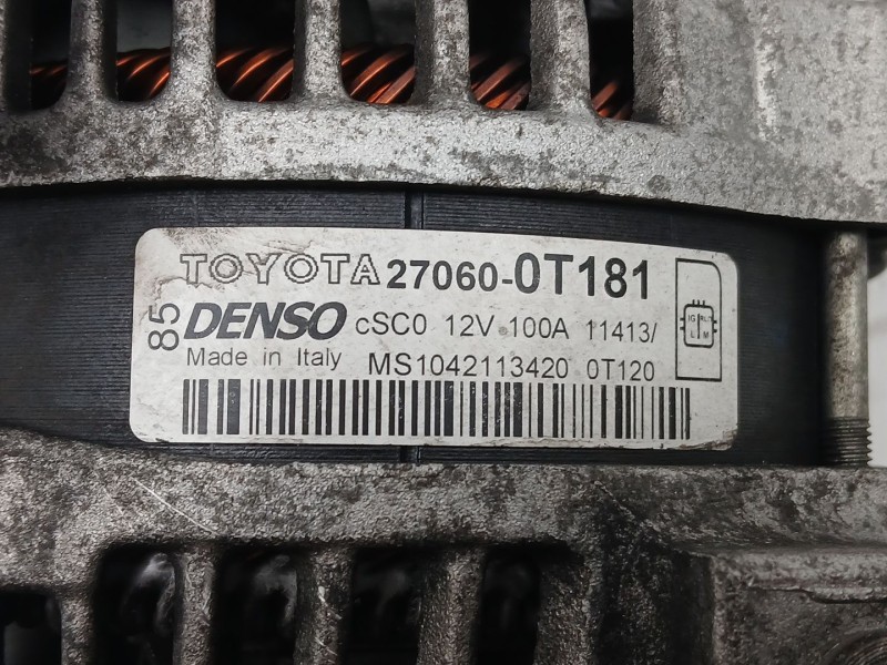 Recambio de alternador para toyota verso (_r2_) 1.6 (zgr20_) referencia OEM IAM 270600T181 MS1042113420 