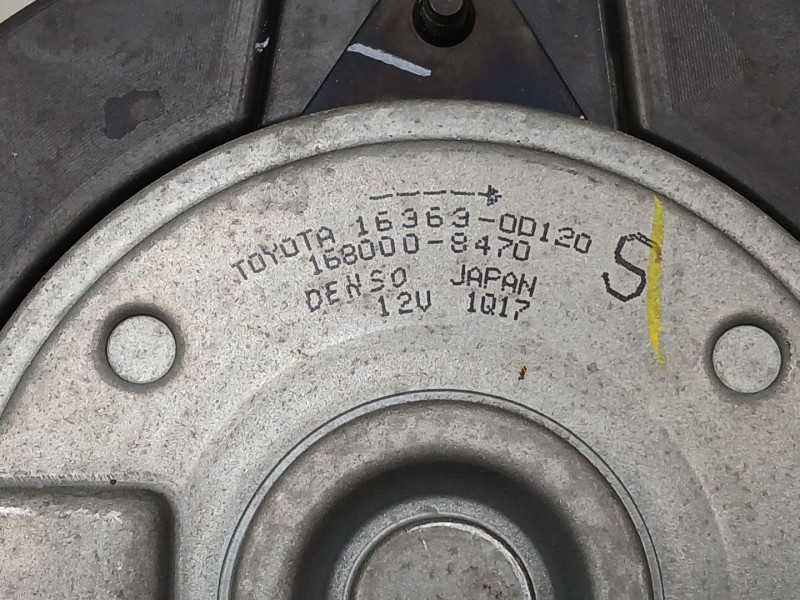 Recambio de electroventilador para toyota verso (_r2_) 1.6 (zgr20_) referencia OEM IAM 167110D190 8925712010 4993003341