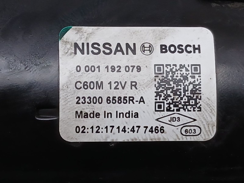 Recambio de motor arranque para nissan micra v (k14) 1.0 referencia OEM IAM 233006585R 0001192079 