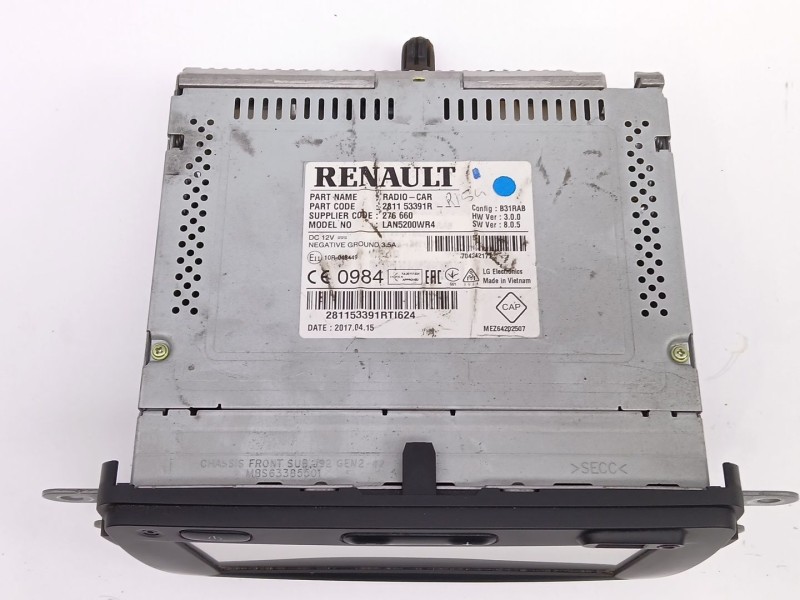 Recambio de sistema audio / cd para dacia lodgy (js_) 1.5 dci referencia OEM IAM 281153391R  