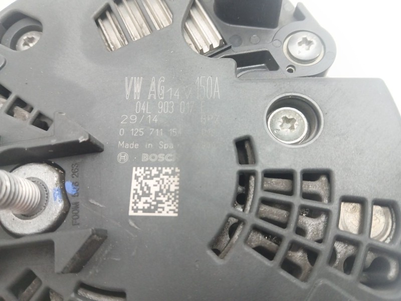 Recambio de alternador para audi a4 b8 (8k2) 2.0 tdi referencia OEM IAM 04L903017E 0125711154 