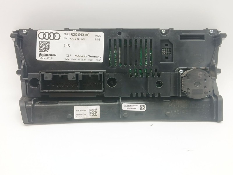 Recambio de mando climatizador para audi a4 b8 (8k2) 2.0 tdi referencia OEM IAM 8K1820043AS  