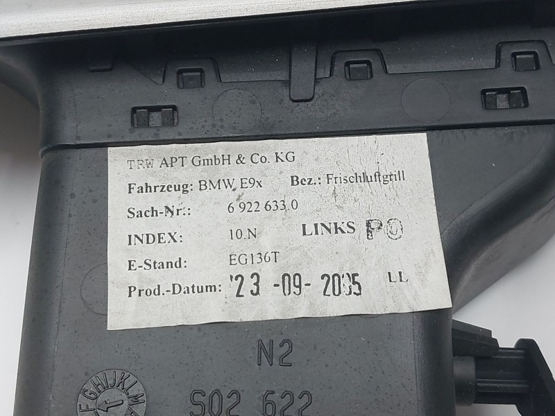 Recambio de rejilla aireadora para bmw 3 (e90) 330 xd referencia OEM IAM 69226330 6422692263308 