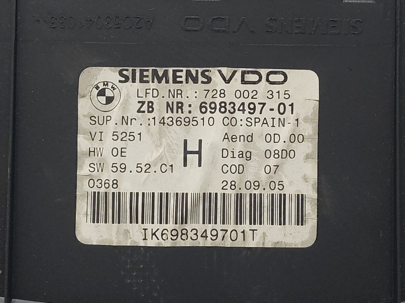 Recambio de cuadro instrumentos para bmw 3 (e90) 330 xd referencia OEM IAM A2C53041033  